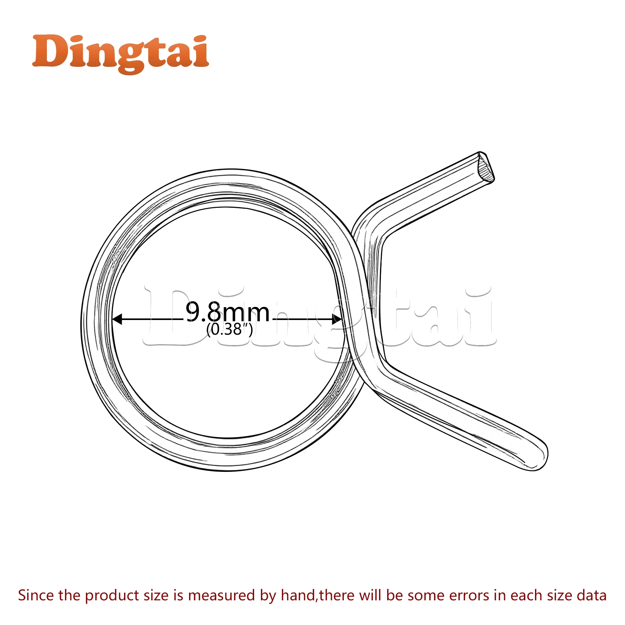 Dingtai Titanium Bolt   9.8mm titanium alloy oil pipe clamp is commonly used in Brembo wind speed
