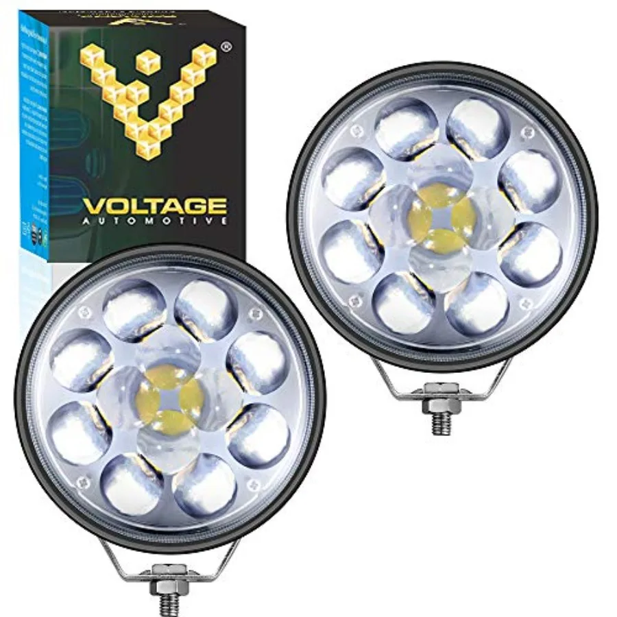 

Комплект из 2 круглых светодиодных противотуманных фар 36 Вт, 8000K, яркий белый свет, для внедорожников, грузовиков, квадроциклов, тракторов, лодок, гольф-каров