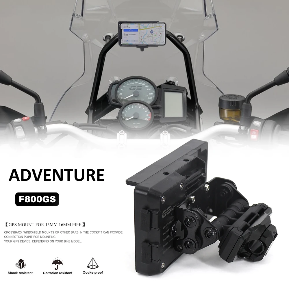 

Motorcycle Accessories Ø 13mm 16mm Crossbar GPS Mount For BMW F800GS F 800 GS ABS Adventure ADV 2014 - 2019 Navigation Bracket