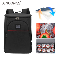 DENUONISS 20L Thermal Cooler backpack Stylish Multifunctional Insulated Cooler Bag Waterproof Picnic Refrigerator Bag & Bottle O
