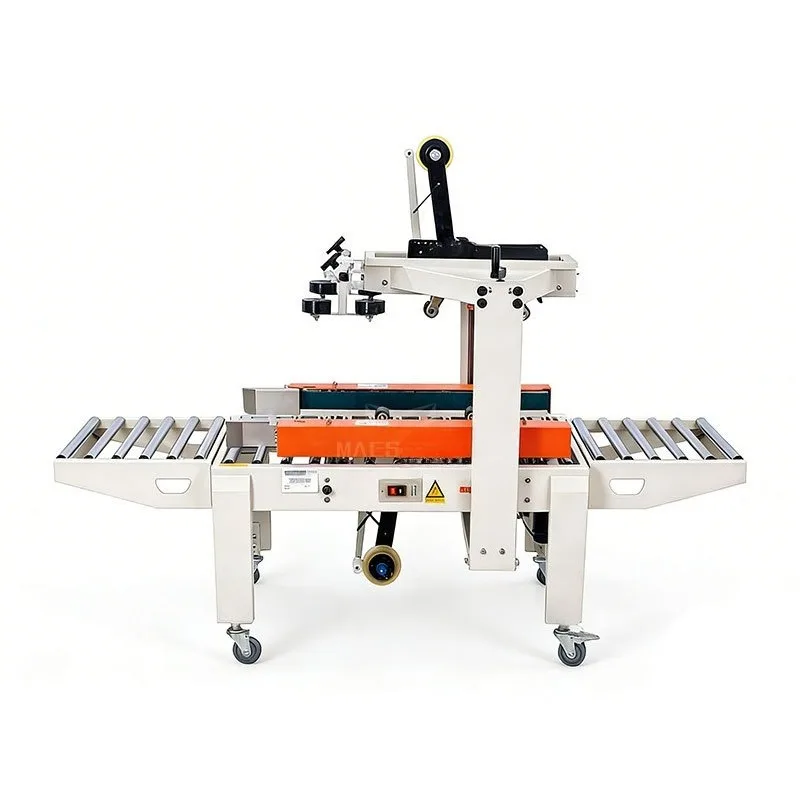 Adhesive tape carton sealing baler, sealing and packing machine