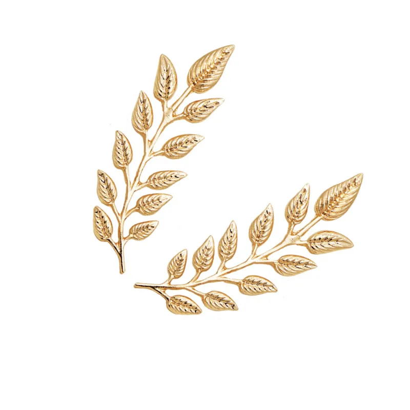 European and American retro minimalist plant leaf brooch,