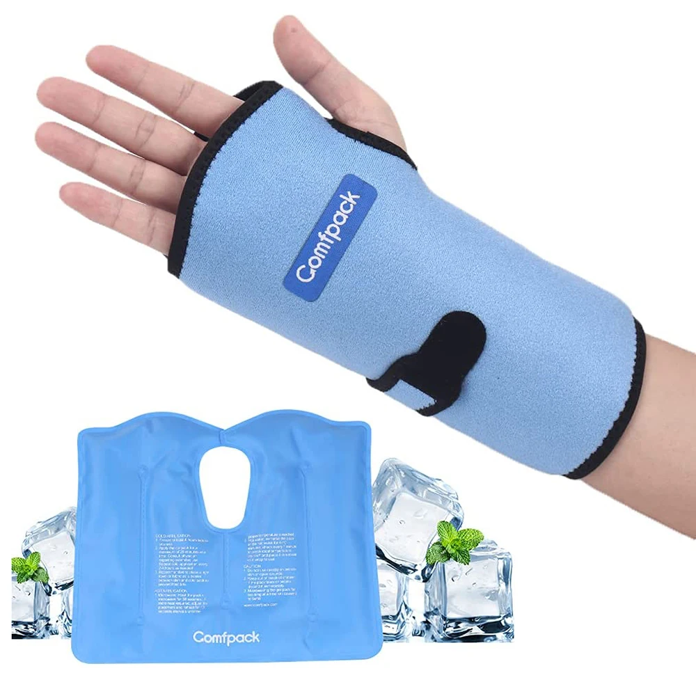 

Wrist Brace Support Ice Pack Wrap For Hand Injuries Hot Cold Therapy Wrist Ice Pack For Swelling, Sprain,Hand Pain Relief