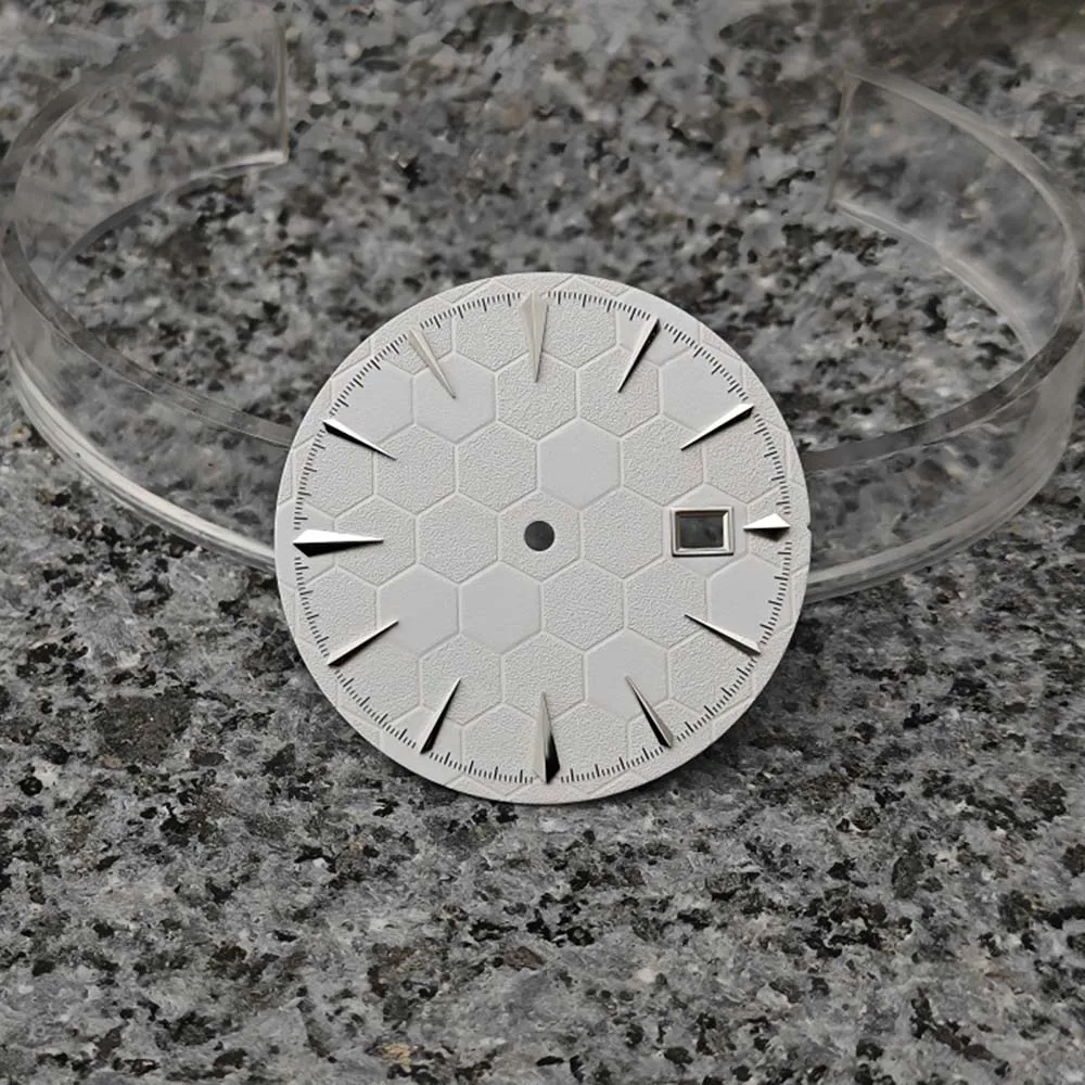 NH35 Dial Without Luminous Single Calendar Men Women Watch Face Accessories Ball Pattern Watch Dial 35mm/ 29mm for NH35 Movement