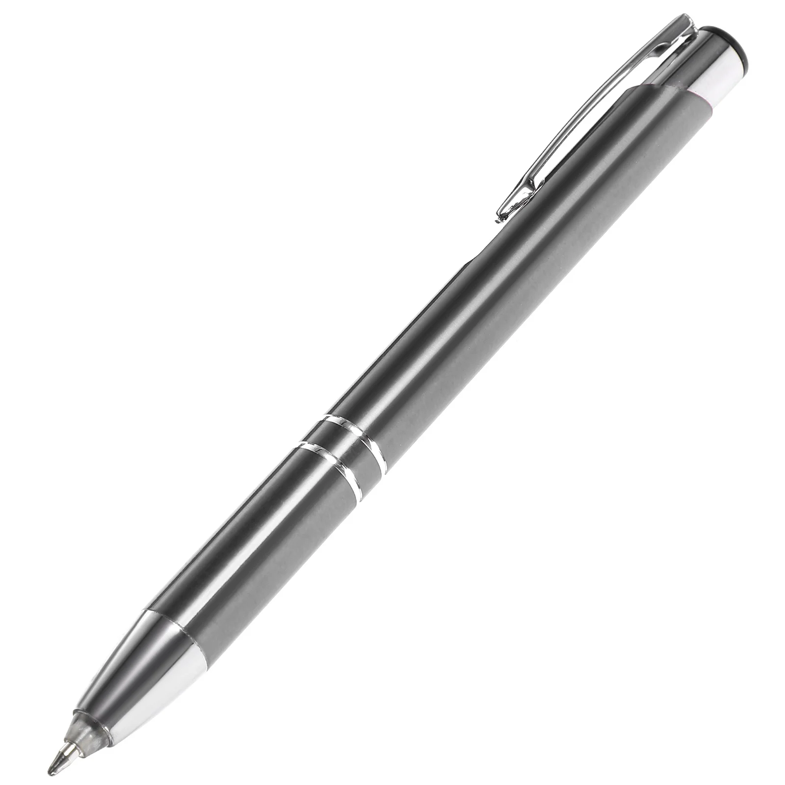 

Ballpoint Pen Lighted Pens for Touch Screen Metal with Stylus Tips LED Office Stationery Gift Grey