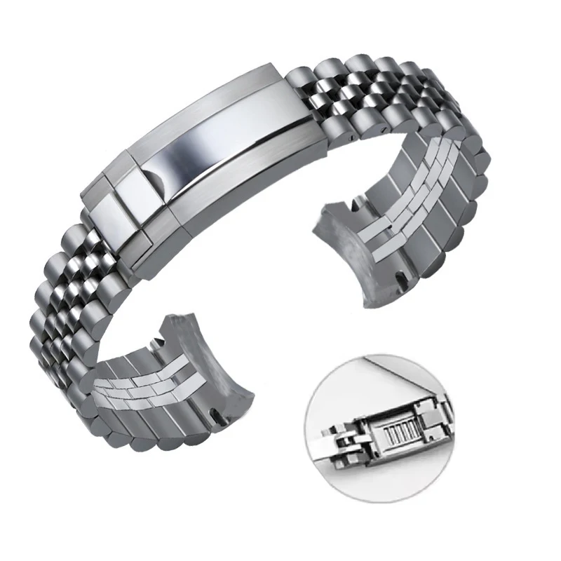 

20mm 21mm Jubilee 904 Watchband For Rolex Sub GMT Yacht Daytona Men's Strap Luxury watch chain Mod Parts Replacement Accessories