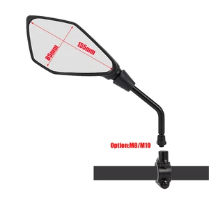 Motorrad-Rückspiegel konvex, Scooter, E-Bike, Elektromobil, Heck, Leitspiegel, Universal, 8 mm, 10 mm, 22 mm, 1 Paar 8 Hauptverkäufe Elektrospiegel - №3