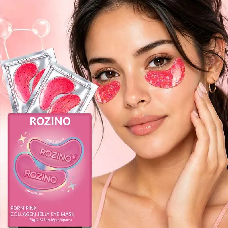 16 Pieces/32 Pieces/48 Pieces Pink Crystal High-Moisturizing Eye Mask/Eye Patch, Under-Eye Patches - Deep Hydration, Fine Glitter, Delicate Appearance, Powerful Moisturizing and Cooling Experience, Gel Eye Patches Improve the Skin Around the Eyes, Deliver Even Distribution of Essence, Suitable for All Skin Types, Unisex, Enhance Your Beauty