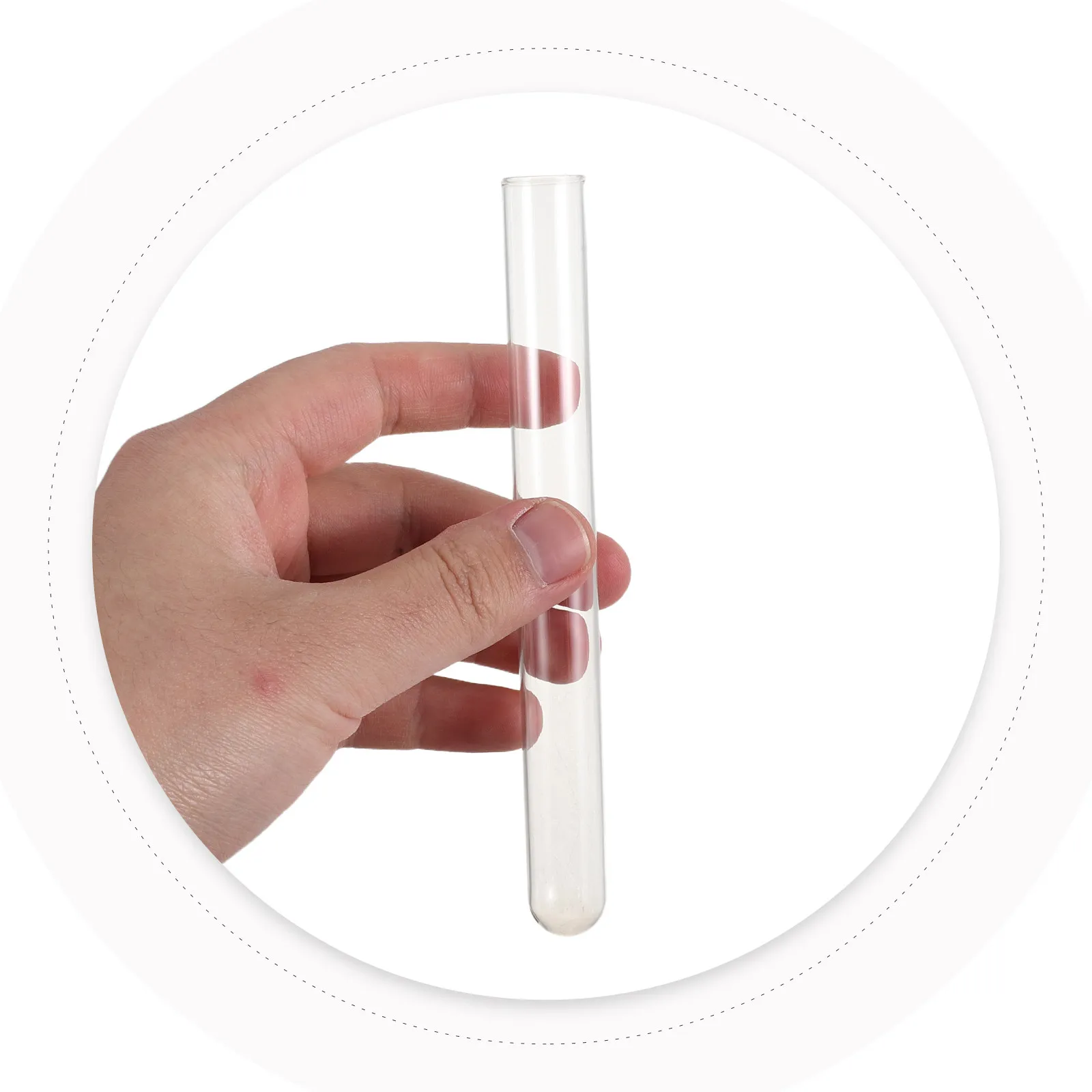 

10Pcs 16x150mm Glass Laboratory Test Tubes Borosilicate Clear Chemical Inert Test Tube Small Tall Thin for Lab Experiment Plant