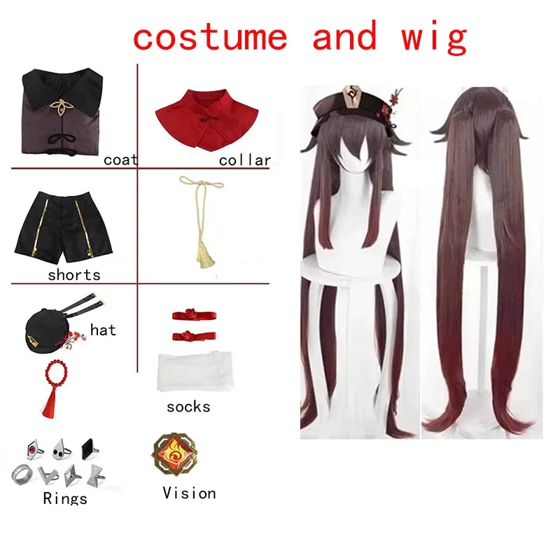 Hutao Cosplay Femme Halloween Kostuum Anime Kleding Voor Vrouwen Disfraz Mujer Adulta Voor Volwassenen Ropa Para Hu Tao outfits