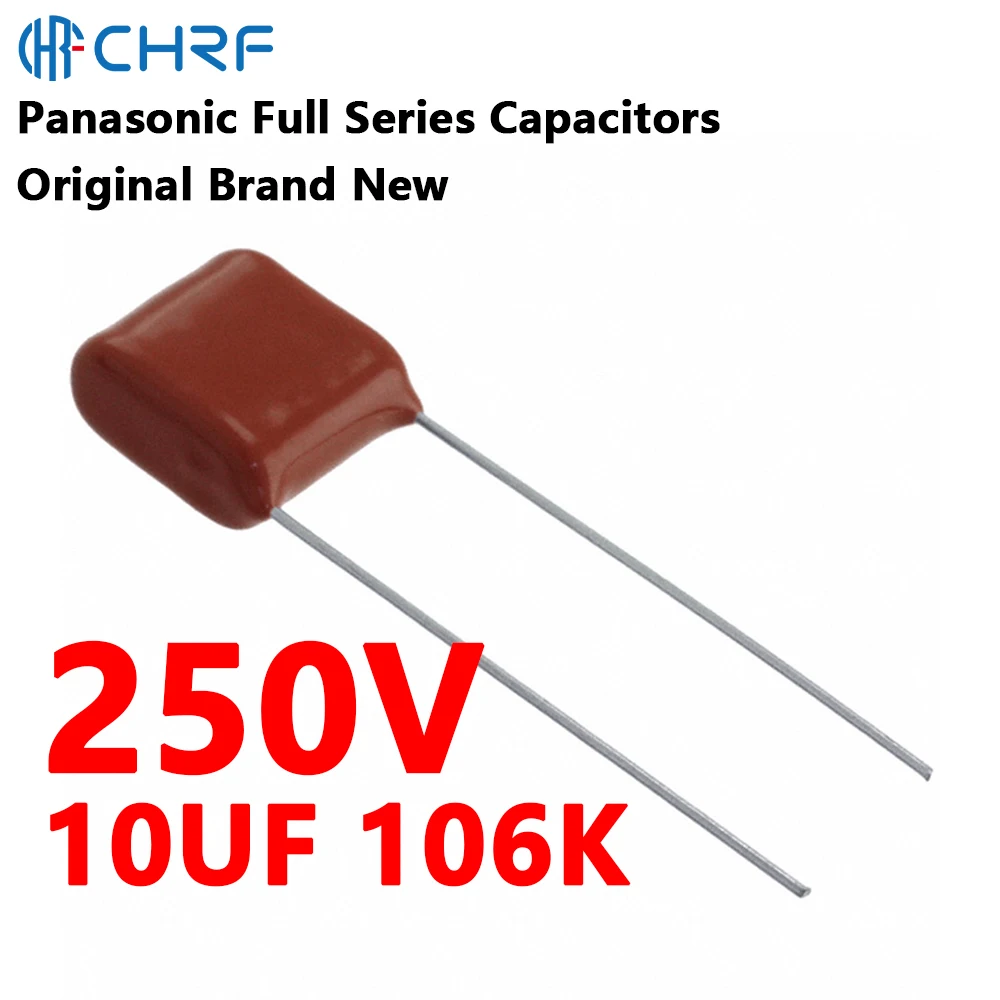 파나소닉 박막 커패시터, 폴리프로필렌 필름 캐패시터, CBB 커패시터, ECQE2106KF, 250V, 10UF, 106K