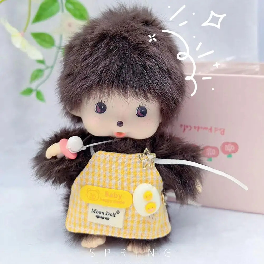 15 センチメートル Mengqiqi ぬいぐるみペンダントシティシリーズ PP 綿猿ぬいぐるみかわいいハンドパペット人形誕生日ギフトぬいぐるみ