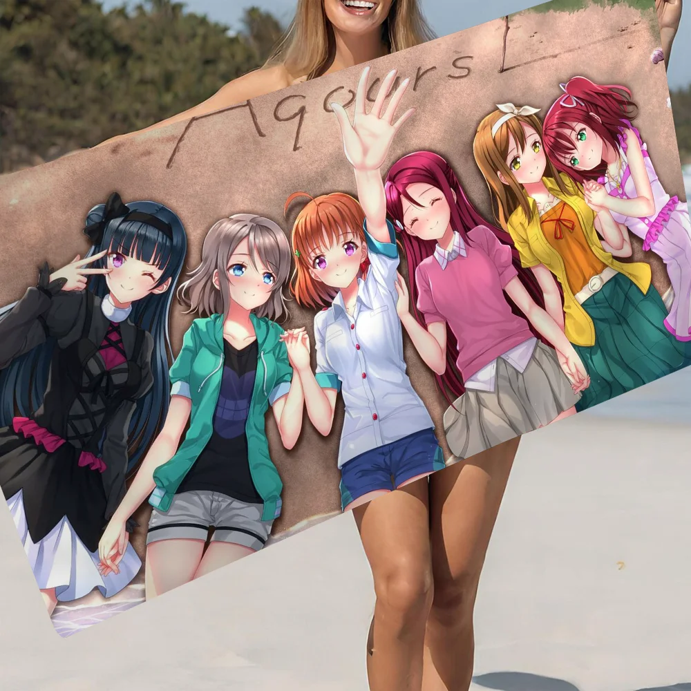 

Love Live Superstar Big Microfiber Beach Towels Quick Dry Towel Sand Beach Towels Pool Towel For Travel Swim Pool Yoga