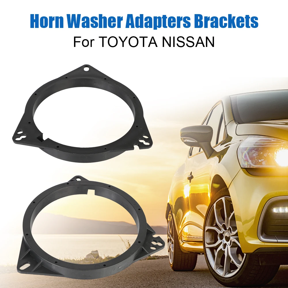 Special Speaker Mount Mat Universal Horn Washer Adapter Solid Horn Pad for TOYOTA NISSAN Speaker Adapter Bracket Plastic 2 Pcs