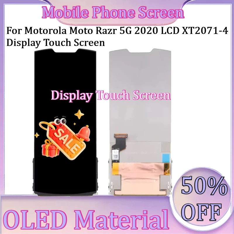 

For Motorola Moto Razr 5G 2020 LCD XT2071-4 Display Touch Screen Digitizer Assembly New OLED Razr 5G Display Touch Screen