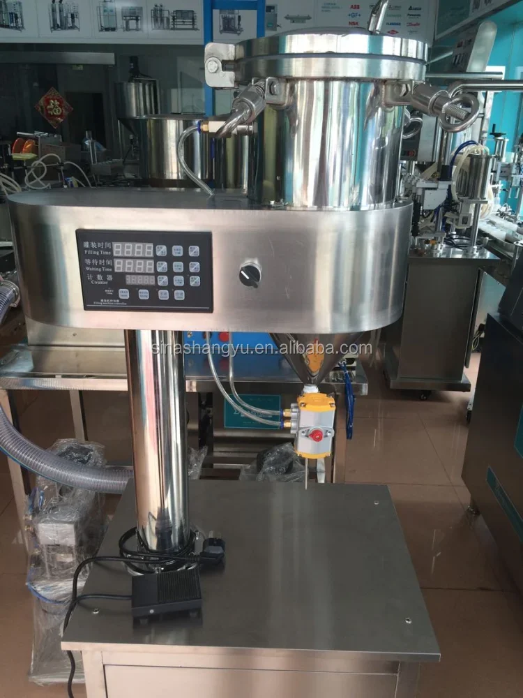 High quality moveable type stainless steel small volume viscosity nail polish filling machine