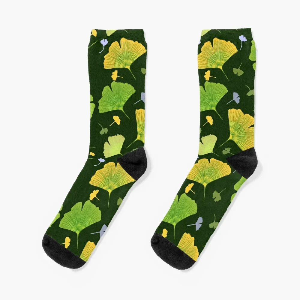 Dance of the leaves of Ginkgo Socks Heating sock kids Lots Women's Socks Men's