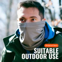 WRELS Winter Neck Gaiter Neck Warmer Cover Ski Gaiters for Men Women Fleece Thick Windproof Ski Mask Scarf Breathable Face Mask 2