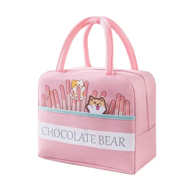 

Kawaii Cartoon Insulated Lunch Bag for Kids Portable Thermal Cooler Tote Bag Thickened Food Storage Box Fresh Keeping Picnic Bag
