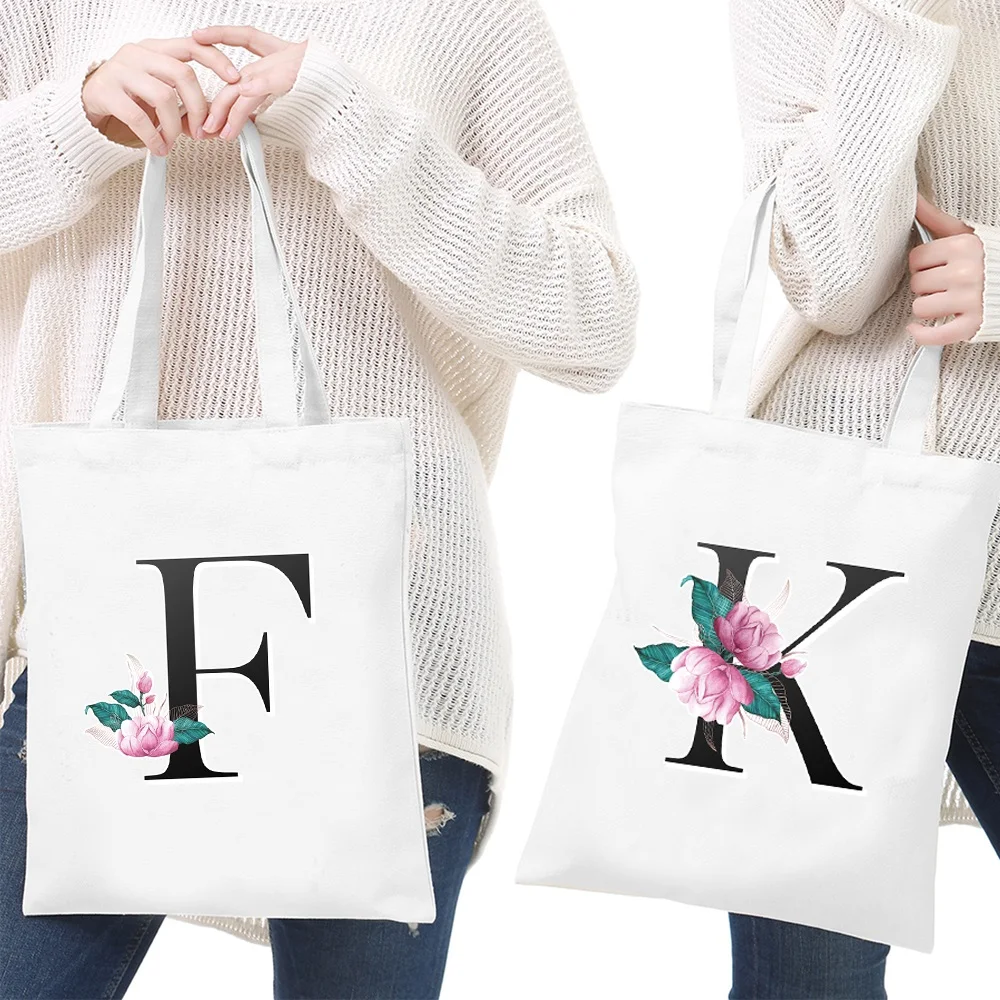 Women's Large Capacity Shopping Bags Canvas Shoulder Bag Ladies Fashion Handbags Storage Bag Whitemarble Pattern Casual Tote
