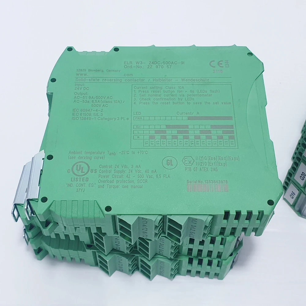 1 قطعة ل فينيكس ELR W3- 24DC/500AC- 9I 2297057   محرك هجين بداية جودة عالية شحن سريع