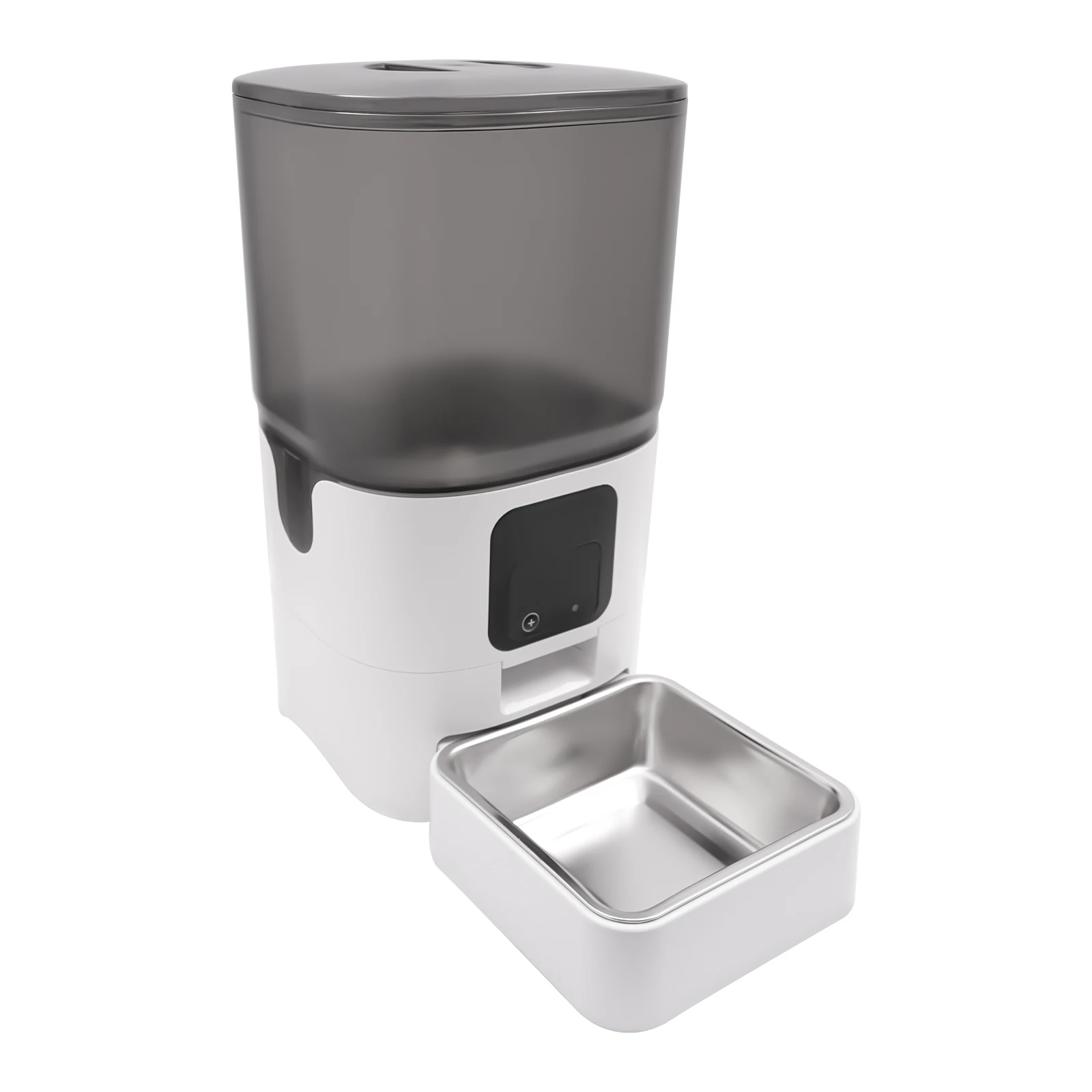 موزع طعام القطط الأوتوماتيكي سعة 6 لتر، تطبيق التحكم عن بعد لسهولة التنظيف، آلة التغذية الذكية