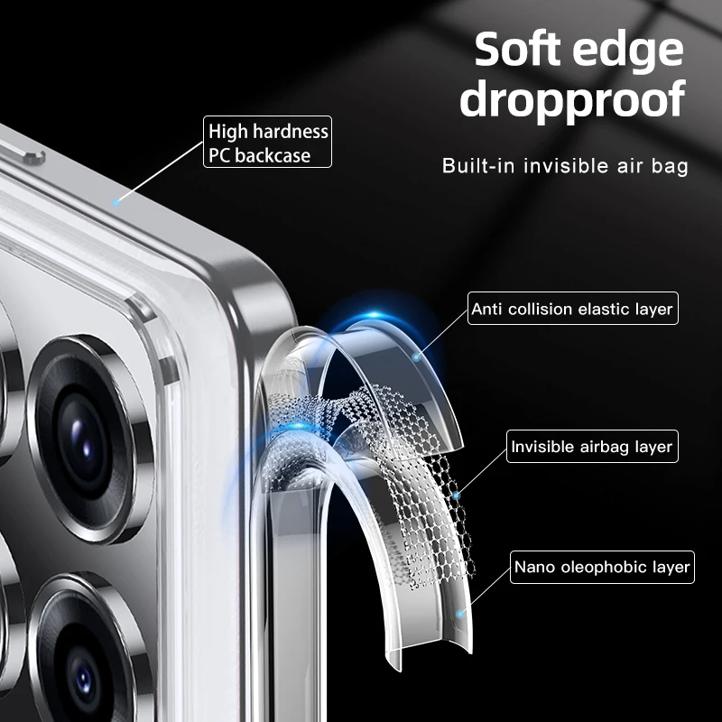 Xiaomi14TPro 5G Case Transparent Camera Protect Cover dla Xiaomi 14T Pro 14TPro xiaomi14T Pro 6.67 \