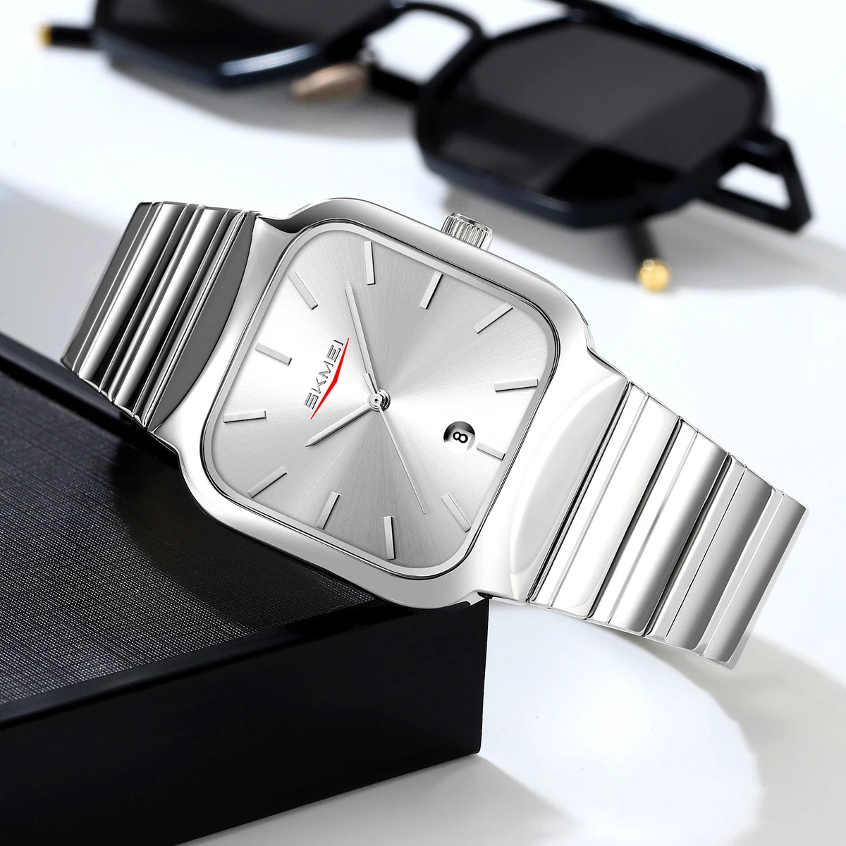 SKMEI Fashion Luxury Design 3Bar Waterproof Time Clock  Wristwatches Business Movement Quartz Watches For Men Women Sports Watch