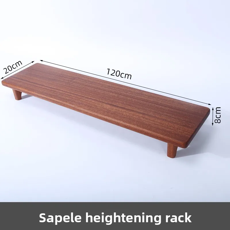 Sale Good Quality Nordic Computer Monitor Mounting Bracket Beech/Black Walnut Wood Desktop Screen Storage Support Base
