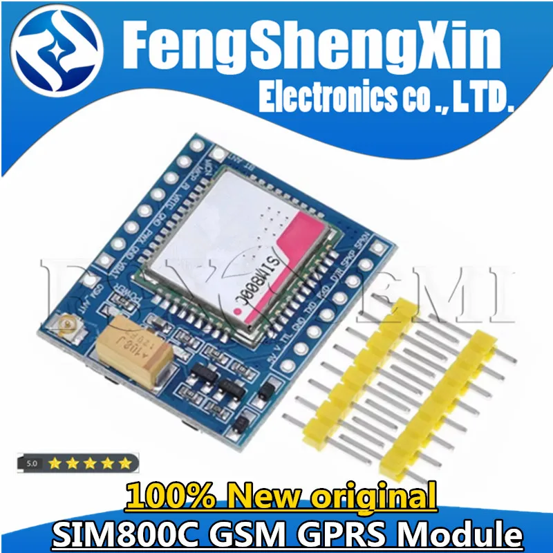 1 szt. SIM800C GSM GPRS płyta modułowa dewelopera IPEX z Bluetooth TTL TTS STM32 dla Arduino C51 5V 3.3V