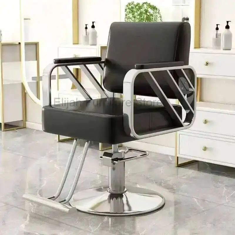 

Luxury Chairs Barber Modern Perm Barbershop Professional Hair Dyeing Barber Chairs Speciality Simple Commercial Furniture FYBC