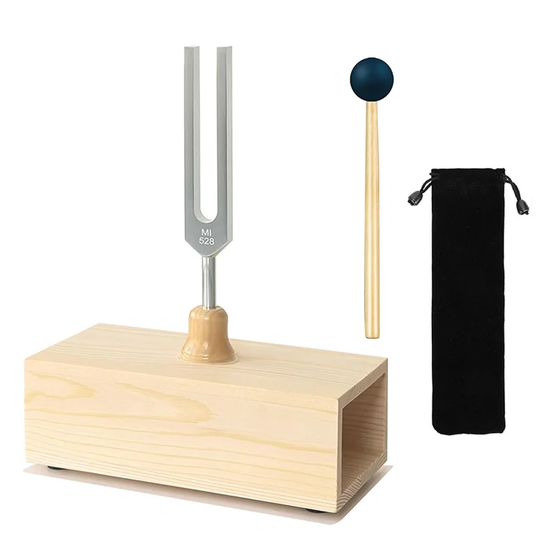 ABVE-Tuning Fork Resonance Box Included 528 Hz For Sound Healing& Teaching- Storage Bag Set