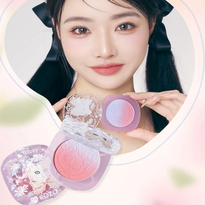 Cute Blush Palette Natural Radiance Korean Shading Makeup Powder Instant Cheekbones Contouring Face Blusher Pallet Cosmetics