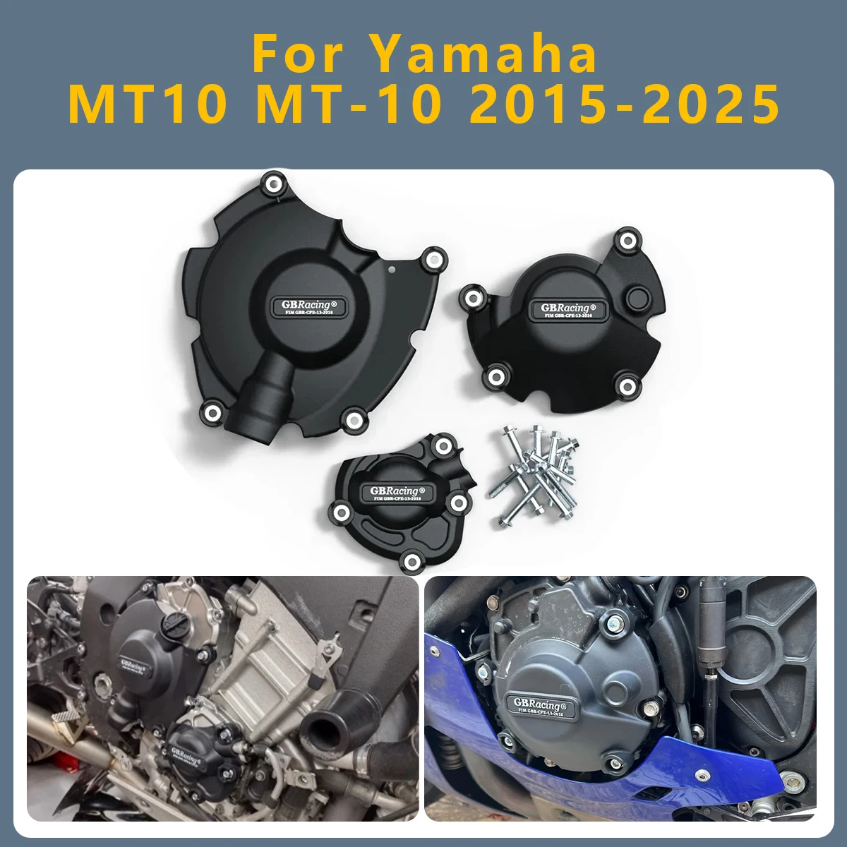 

Motorcycle Engine Cover Clutch Cover Protection Set Accessories For Yamaha MT10 MT-10 MT 10 2025 2024 2023 2022 2021 2015-2020