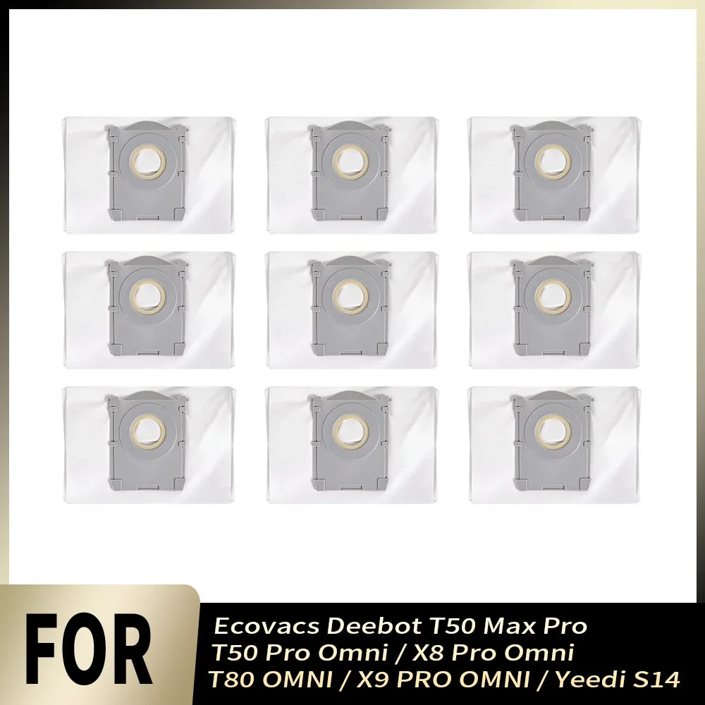 Hochwertige Staubsaugerbeutel für Ecovacs Deebot T50 Max Pro T50 Pro Omni X8 Pro Omni T80 OMNI X9 PRO OMNI Yeedi S14 Staubbeutel
