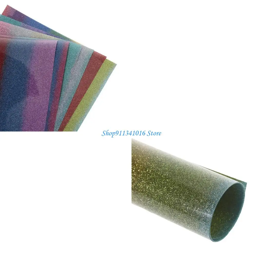 Lettering Film Glitter Rainbow Heat Transfer DIY Man Women for T Shirts Craft Gi - zdjęcie 1