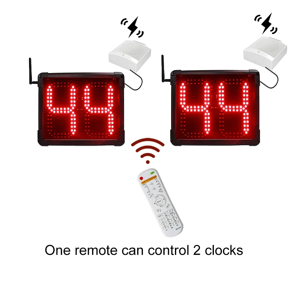 

Count Up Countdown Counter, Electronic LED Display, Waterproof, 24S Seconds, Basketball Shot Clock, Outdoor, 2 Pcs