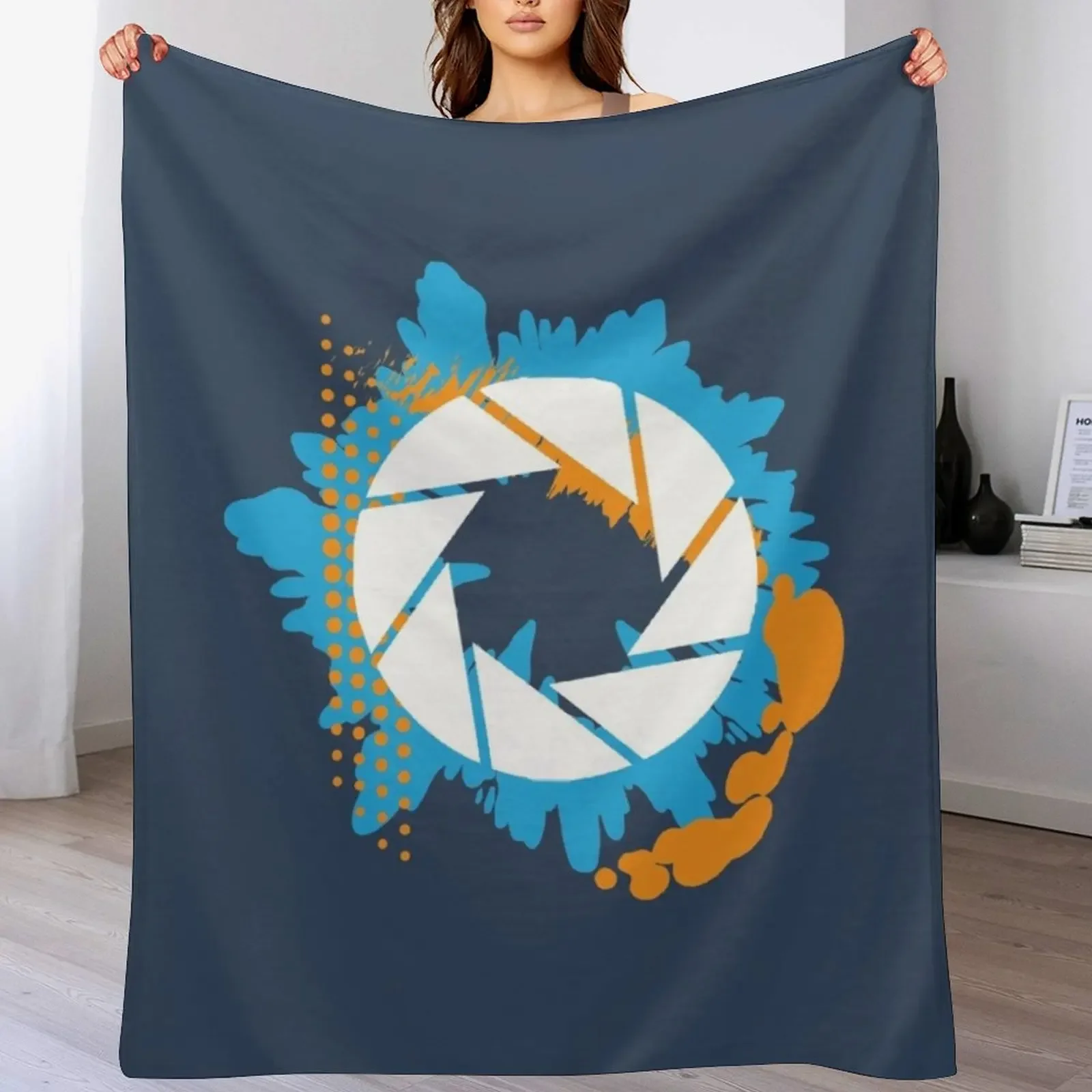 Portal Abstract Aperture Throw Blanket Cute Fashion Sofas Blankets