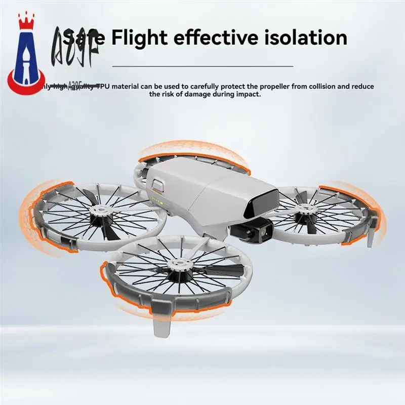 

A29F-Paddle Bumper Protector For DJI Flip Drone Propeller Guard Bumper Ring Protective Cover Drone Accessories