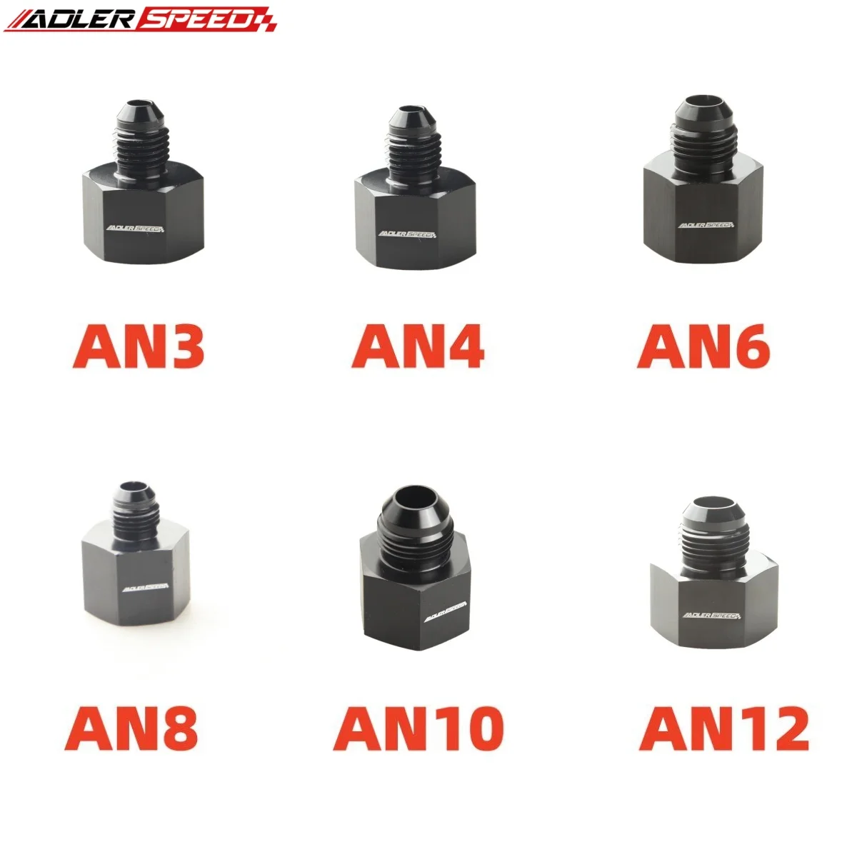 

Reducer Expander Fitting Adaptor AN10 Female to AN6 Male And AN10 Female to AN8 Male Reducer Expander Hose Fitting Adaptor