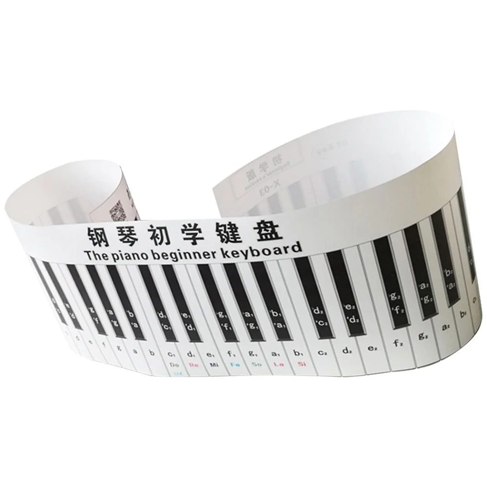 

Simulated Piano Keyboard Keys Labels 88 3d Beginner for Practice Supplies Student