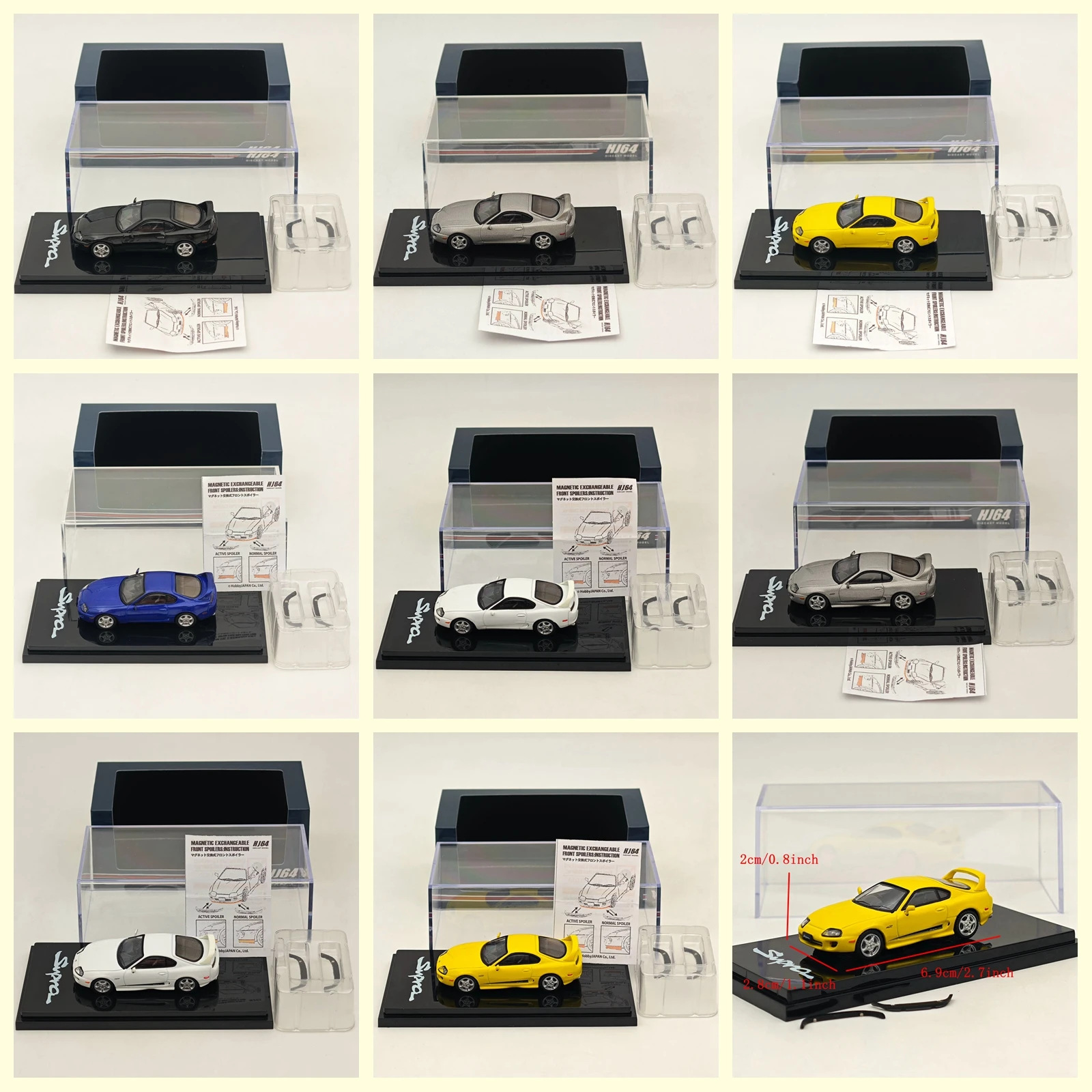 

Хобби Япония 1/64 для SUPRA RZ JZA80 ПОДЛИННЫЙ CUSTOMIZED VER с активными деталями спойлера, литая под давлением модель автомобиля, коллекция авто игрушек, подарок