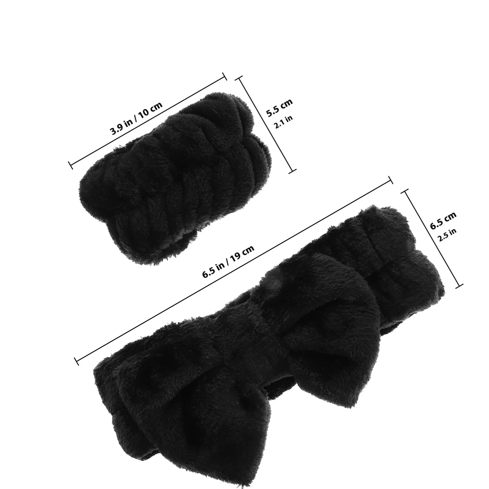 1 مجموعة غسل الوجه Headbands مطاطا Bowknot العصابات الشعر الأساور ماكياج العناية بالوجه واسعة Headbands النساء الأساور المرنة