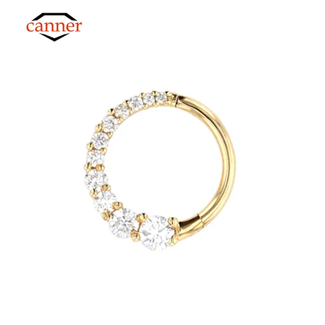 Cner Single Fashion 925 srebro prosta cyrkonia kolczyki w kształcie obręczy Piercing kość do ucha paznokci biżuterii prezent Joyero серьги