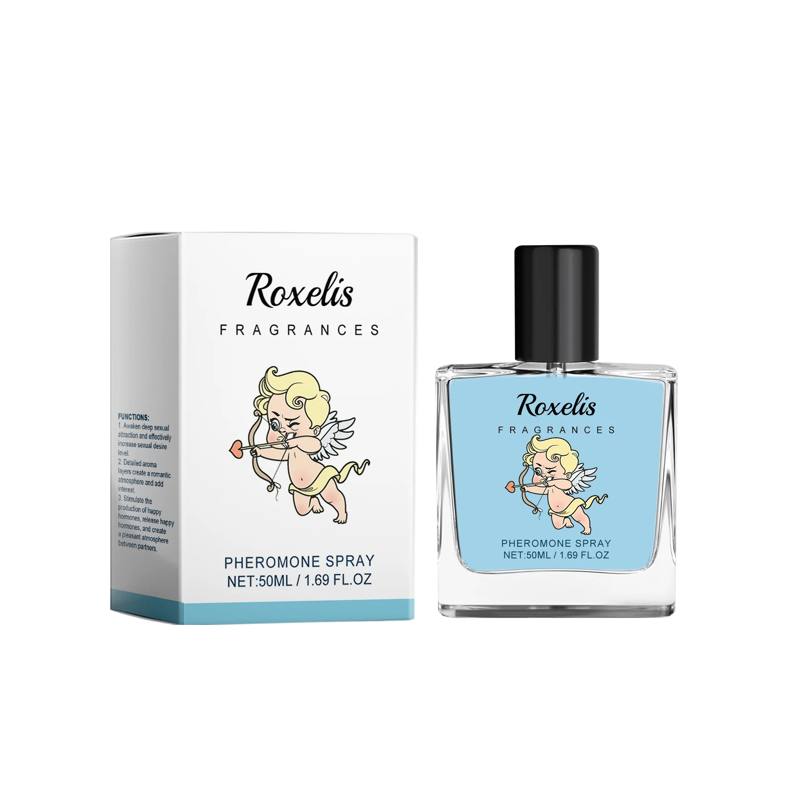 Perfume de 50ml para mujer, encantador de larga duración, fragancias florales para hombres, aerosoles corporales, aroma hidratante, desodorante para la piel, Perfumes de feromonas