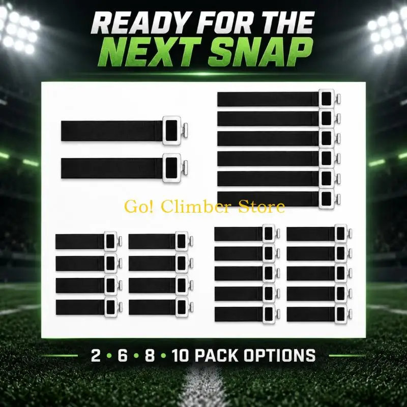 Q84C Nylon Webbing Replacements for Football Shoulder Pads with Length Setting and Rectangular Side-Release Fastener Frames