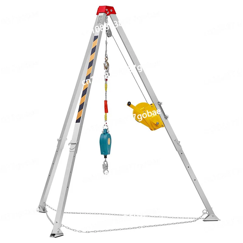 

Aluminum alloy rescue tripod retractable fire deep well lifting aluminum alloy tripod