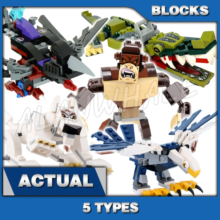 379 pièces Chima Cragger's Fire Striker Fire-down CHI Mode d'alimentation catapulte de glace 10294 blocs de construction jouets compatibles avec le modèle