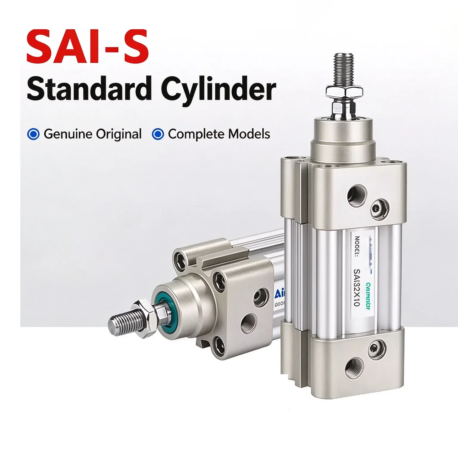 SAI Series Standard Pneumatic Cylinder with Magnetic Feature Multiple Sizes - 32 40 50 63 80 100 And More Available