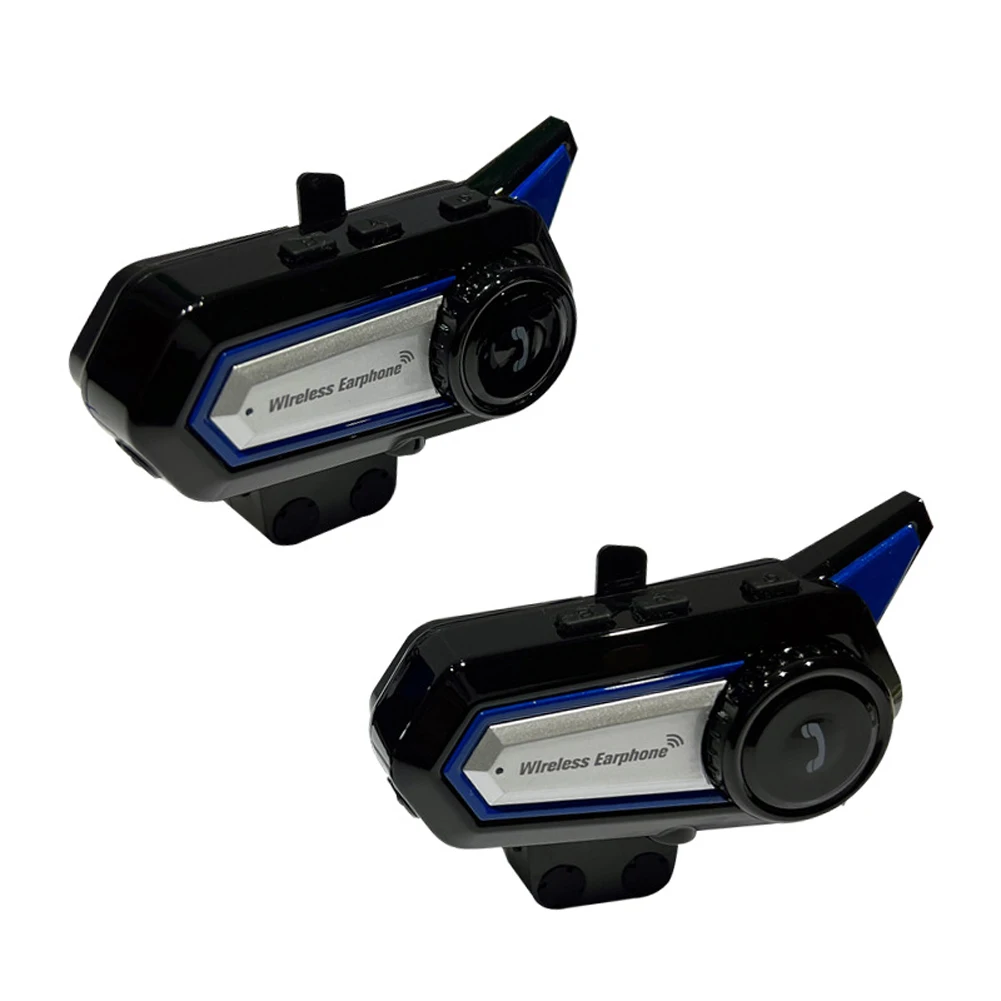 

Motorcycle Helmet Earphone Handsfree Bluetooth-compatible 5.0 Helmet Headphone with Warning Light Wireless Headset BT31 with Mic